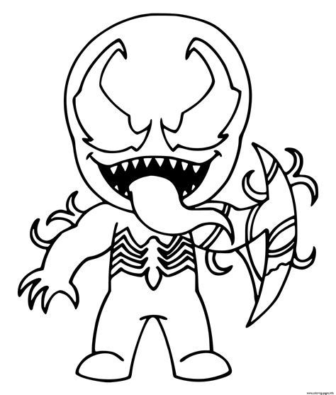 Venom Coloring Pages For Kids