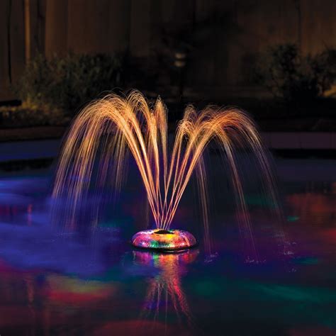 Game Small Underwater Floating Light And Fountain For Pools Red
