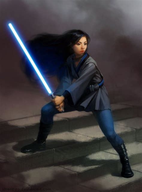 Image A Colour Painting Of A Young Jedi Woman Seemingly Of Asian