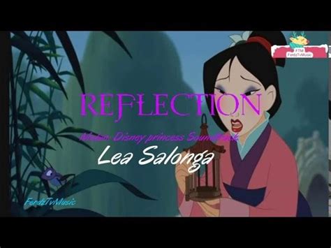 Lea Salonga Reflection Lyrics Mulan Disney Princess