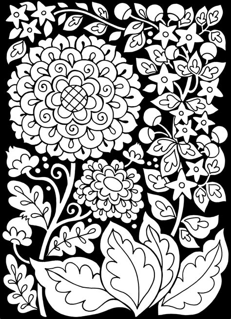 Black Background Coloring Pages
