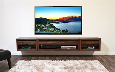 Floating Tv Stand Entertainment Center Eco Geo Espresso Woodwaves