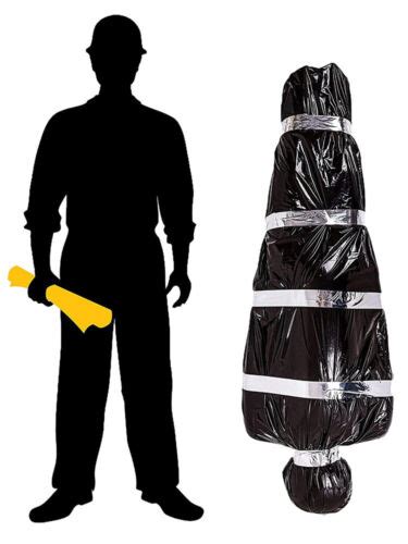 Halloween Decorations Dead Body Props Scary Fake Corpse In Bag