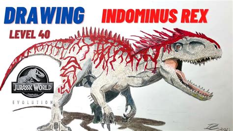 Jurassic World Indominus Rex Drawing Hanpei