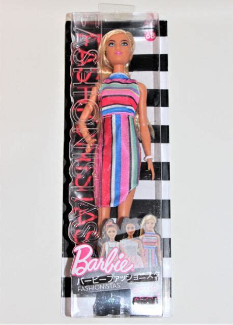 Barbie Fashionistas Doll Candy Stripes Dyy98 Blonde Hair New From Japan