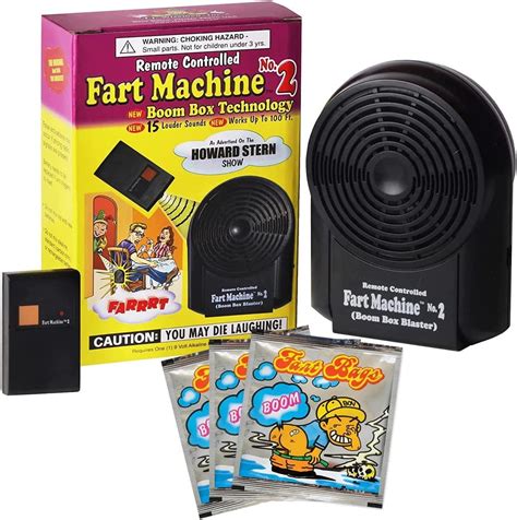 Remote Controlled Farting Machine Fart Toy With 15 Fart Sounds Plus 3 Farts In A Bag For Fart