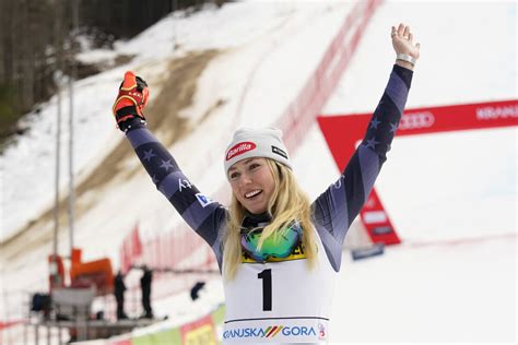 Mikaela Shiffrin Shows Her Emotions After Matching Lindsey Vonns Record