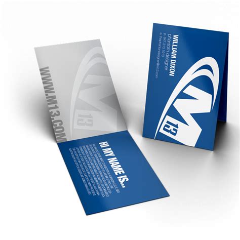 Get your professional name cards, rubber stamps, business essentials and marketing materials with quality at a discounted price. Foldable Business Card Printing | M13 Graphics