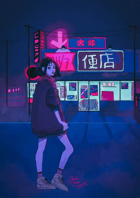 Lo Fi Illustration Lo Fi Aesthetic Japan Aesthetic Aesthetic Pictures
