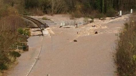 Devon Roads And Rail Hit By Flooding Bbc News