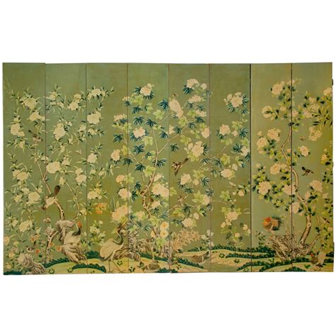 Free Download Gracie Room Sized Hand Painted Wallpaper Screen At 1stdibs 768x768 For Your