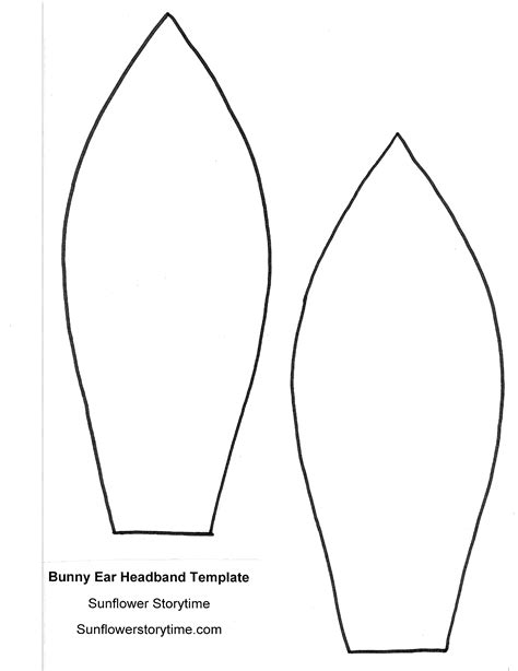 Instructions on how to make bunny ear boxes. Bunny Ear Headband Template Free Download