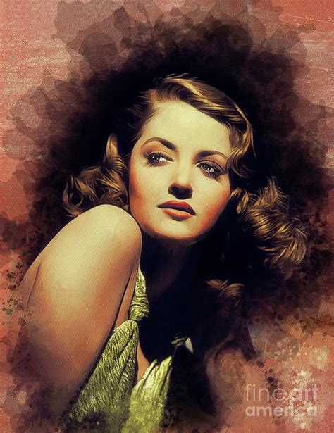Martha Vickers Vintage Actress And Pinup Painting By Esoterica Art