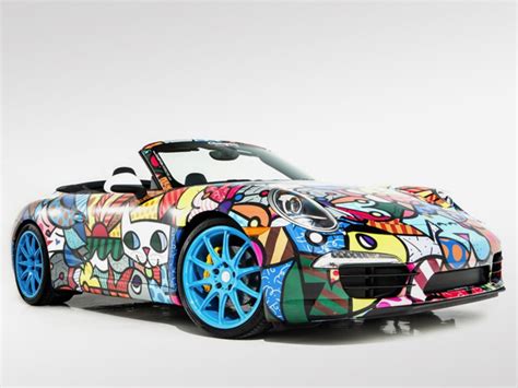 Porsche Art Car Headlines At The Art Basel Festival