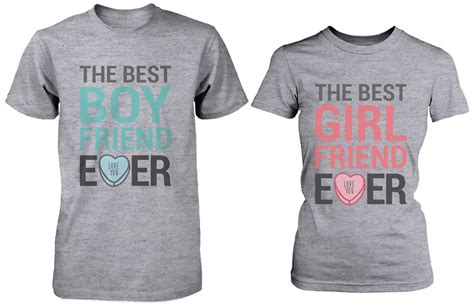 Create cute custom couple shirts. Amazon.com: Best Boyfriend and Girlfriend Ever Matching ...
