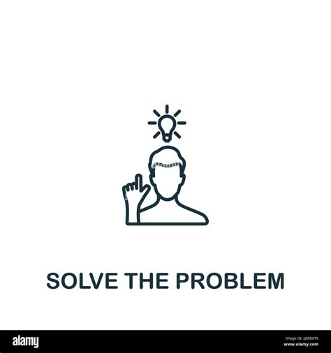 Solve The Problem Icon Monochrome Simple Brain Process Icon For Templates Web Design And