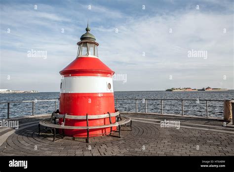 Lighthouse Langelinie Located In Nordhavn In Copenhagen Denmark Stock