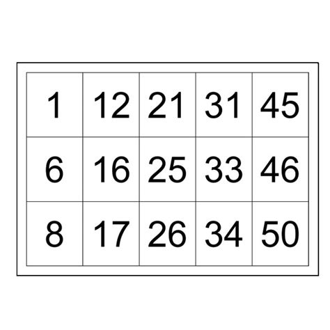 50 Free Printable Bingo Cards 50s Bingo Game Printable Everyday