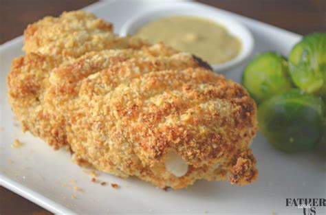 This garlic panko crusted chicken breast air fried recipe is all you need to satisfy a chicken craving any time you need. Air Fryer Chicken Cordon Bleu - Father and Us