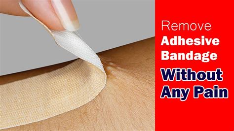 How To Remove Adhesive Bandage Without Pain Youtube