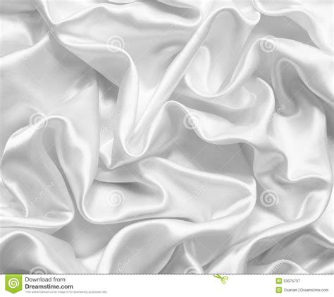 Smooth Elegant White Silk Or Satin As Wedding Background Stock Image
