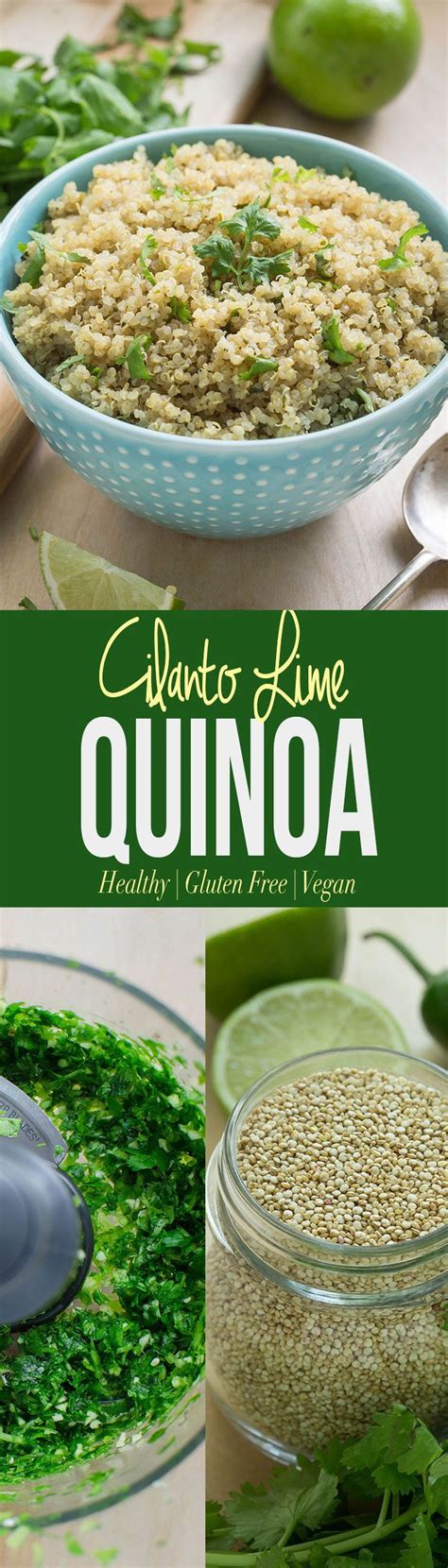 Healthy Cilantro Lime Quinoa Gluten Free Vegan Recipe Cilantro