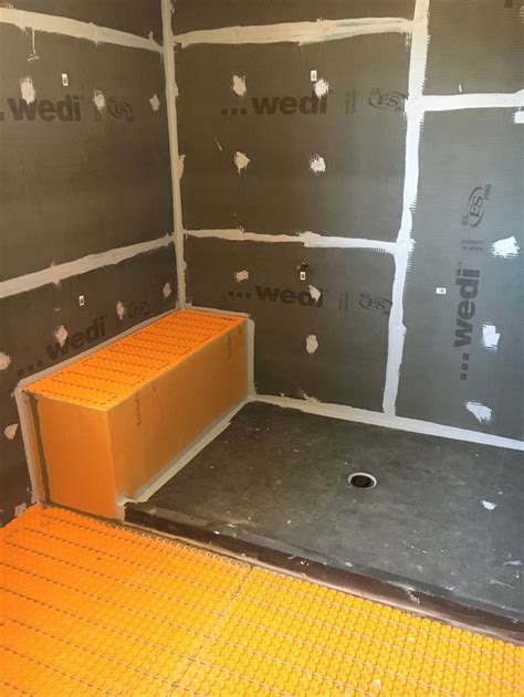 Heated Shower Bench COCO TILE Bathroom Tile Installation Shower