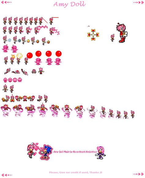 Amy Doll Sprite Sheet By Redballbomb On Deviantart