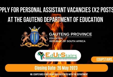 Gauteng Department Of Education Vacancies Archives Edupstairs