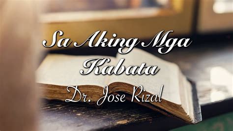 Mahalin Ang Sariling Wika Sa Aking Mga Kabata Dr Jose Rizal Cure Hot