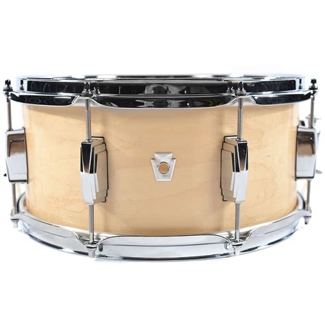Ludwig 65x14 Club Date Snare Drum Natural Satin Drums Snare Drum Snare