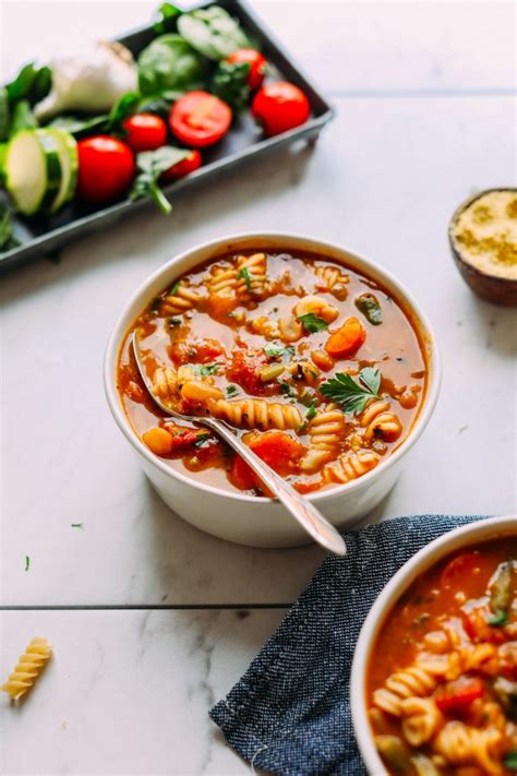 Cover and let simmer for 30 minutes. Vegan Gluten-Free Minestrone | Minimalist Baker Recipes ...