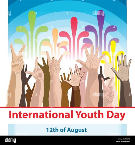 La Journée Internationale De La Jeunesse12 Août Part Croquis