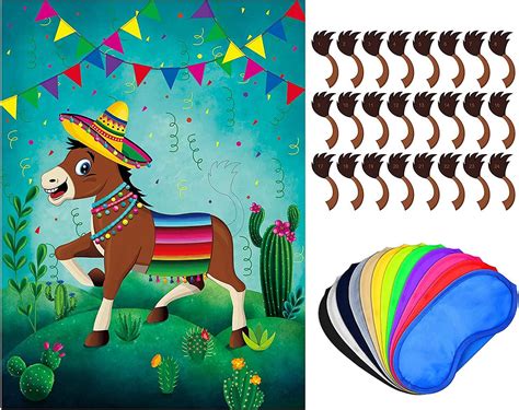 Buy Pin The Tail On The Donkey Party Game Mexican Donkey Game Poster