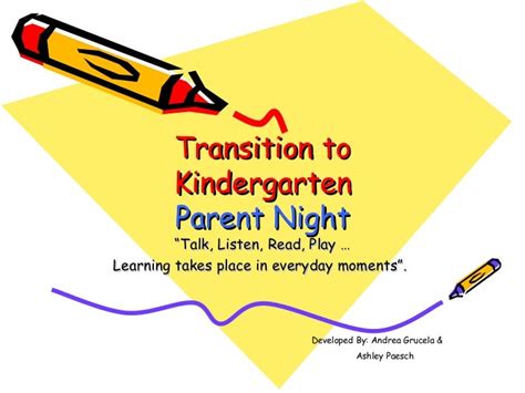 Transition To Kindergarten