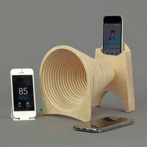 The speaker on an iphone is on the bottom right corner. Smartphone Amplifier SOUND-1.0 | Etsy | Wooden speakers, Iphone speakers diy, Wood speakers