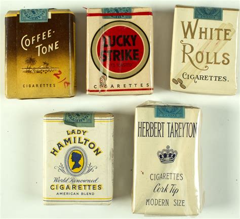 5 Vintage Unopened Cigarette Packs
