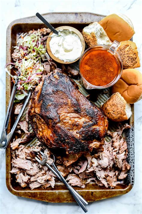 Get my easy slow cooker pulled pork recipe here with all the tips and tricks to make it a success basic grocery store hamburger buns work for family dinner, or choose smaller rolls if you're feeding a bigger party crowd to make the recipe go further. Pulled Pork Sandwiches with Crunchy Slaw | foodiecrush .com