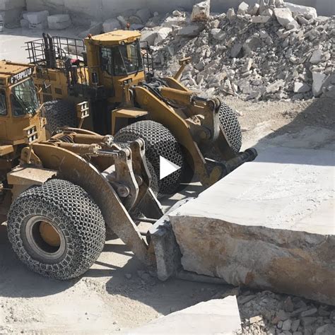 Giant Wheel Loaders At Work Exploring Europes Biggest Marble Quarry