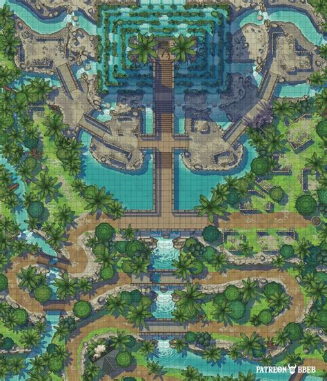 Patreon Dnd World Map Jungle Temple Fantasy Map
