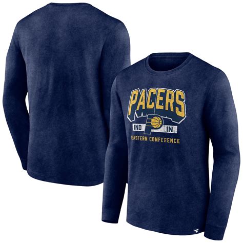 Mens Fanatics Branded Heather Navy Indiana Pacers Front Court Press