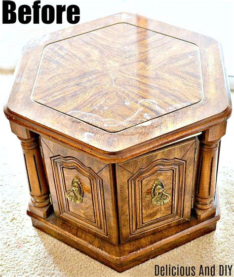 A marble coffee table will be a grand focal point. Thrift Store Coffee Table Makeover - Delicious And DIY