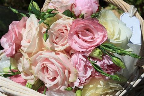 Pink Wedding Bouquets With Sweet Avalanche Roses And David Austin Roses