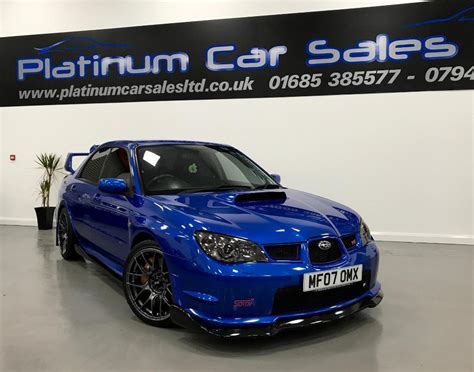 Subaru Impreza Wrx Sti Type Uk Widetrack Prodrive Blue 2007 In