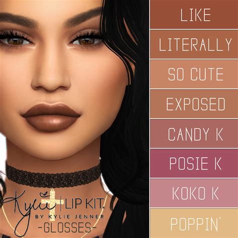 Sims 4 Ccs The Best Kylie Cosmetics Lip Kit Ultimate Collection