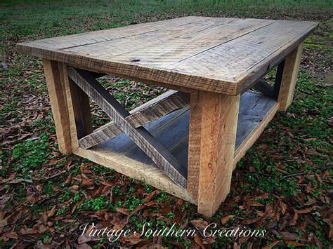 Barn Wood Coffee Table By Vintage Southern Creations Rustic Farmhouse