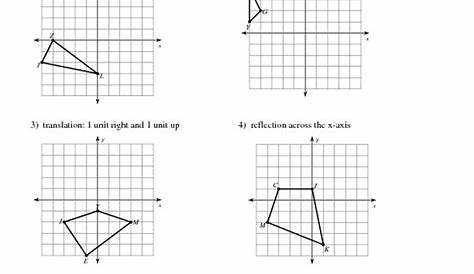 geometry worksheets transformations