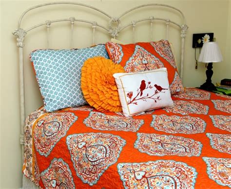 Look through turquoise and orange pictures in different colors and styles and when you find some. Orange And Turquoise Bedroom Decor Makes Me Smile