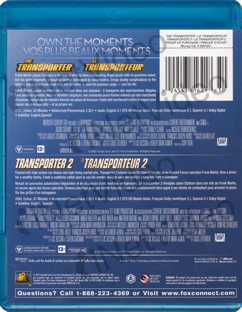 The Transporter Transporter 2 Blu Ray Bilingual On Blu Ray Movie