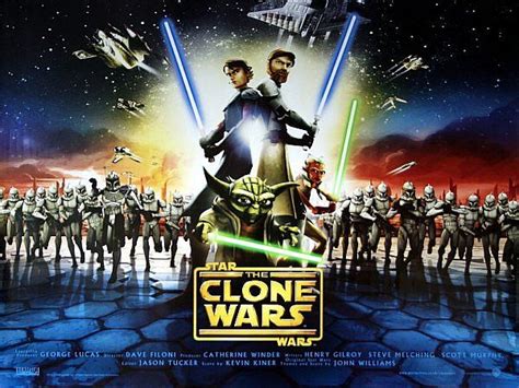Star Wars The Clone Wars Original 2008 Uk Quad Film Poster Clone